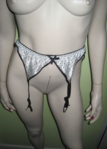 Vintage SPENCER Lingerie White Garter Belt Size Medium 100% polyester  - $19.99