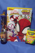 Toys New Spidey Jumbo Coloring Book 24 Crayola Crayons &amp; Farm Animals Play Set - £8.80 GBP