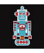 ROBOT IRON ON PATCH 3.125&quot; Blue Red Kids Clothes Backpack Hat Jacket Emb... - $4.04 CAD