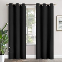 Youngstex Black Out Curtains 84 Inches Long For Bedroom Living, 42 X 84 ... - £34.37 GBP