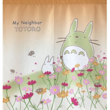 Original Studio Ghibli - My Neighbor Totoro - Totoro Door Curtain, Flower Decor - £69.53 GBP