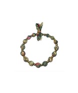 Handmade Floral Fabric Ball Beaded Women Necklace - £31.42 GBP