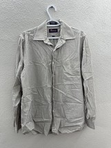 Mens Smith-Forester Striped Long Sleeve Button Up Shirt Size 15.5 / 34 - £5.44 GBP