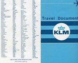 KLM Travel Documents Folder Tickets Luggage Tags Boarding Passes 1971 - £14.91 GBP