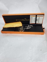 Stuhrling 6053 33113 Vintage Stainless Steel Mechanical Silver Mens Pocket Watch image 6