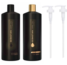 Sebastian Dark Oil Lightweight Shampoo &amp; Conditioner 2 x 33.8 oz - 2Pumps - £39.95 GBP