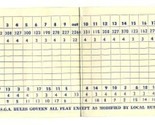 Catalina Visitors Country Club Golf Score Card Avalon 1950s Chicago Cubs... - £79.13 GBP