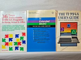 Texas Instruments TI99 4 4A Lot User Guide Extended Basic 36 Programs - $29.95