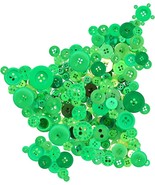 1000 Resin Buttons Colorful Greens Jewelry Making Sewing Supplies Assort... - £18.68 GBP