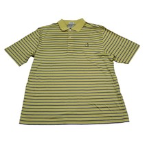 Masters Shirt Mens Large Yellow Blue Striped Polo National Golf Augusta ... - $25.62