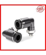 Pack of 10 Male Elbow 1/8&quot; Push to Connect Fittings – 90-Degree Durable ... - $623.90 MXN