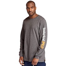 Timberland PRO Men&#39;s Big &amp; Tall Base Plate Blended Long-Sleeve T-Shirt with Logo - £21.35 GBP