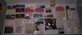 New in Pack /Leftover Bead Lot Glass Seed Pearls Etc Lot Crafting Jewelry Making - £19.99 GBP