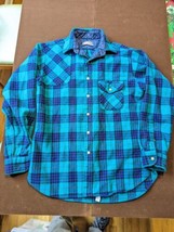 Mens Pendleton Plaid Button Down Shirt 100% Virgin Wool Quilt Lined Coll... - £25.45 GBP