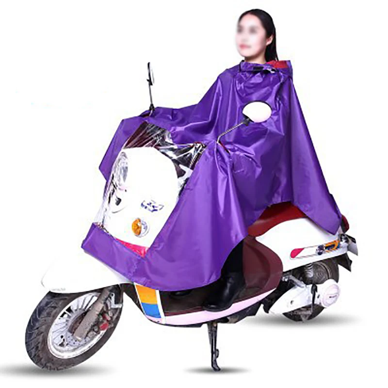 EVA electric bicycle Raincoat Bicycle Waterproof Hood Poncho Rainwear Hooded For - £69.50 GBP