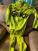 Dr. Seuss Grinch Christmas Hooded Union Suit One Piece Pajamas Adult Siz... - $23.07