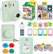 Fujifilm Instax Mini 12 Camera Bundle - 20 Film Sheets, Carrying, Mint G... - $164.99