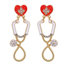 ZHINI Vintage Gold Color Long Earrings for Women 2021 Boho Zircon Crystal Water  - £6.61 GBP