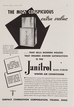 1937 Ad Janitrol Gas-Fired Winter Air Conditioners Surface Combustion Toledo,OH - £17.64 GBP