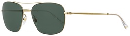 Gucci GG0503S 003 Gold/Clear/Green Rectangular Men&#39;s Sunglasses  - £158.18 GBP