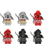 6Pcs Star Wars Dark Stormtrooper Minifigures The Sith Trooper Solduer Mini Block - $22.89
