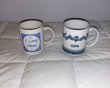 Oma and Opa Coffee Mug Mugs Tea Cups Set Dear Grandpa Grandma - $13.20
