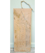 BEAUMONT Hotel Hand Carved Printing Block Plate on Wood-Vtg Art-Leather ... - £74.46 GBP