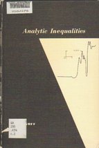 Analytic Inequalities [Hardcover] Nicholas D. Kazarinoff - $14.70