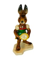 Goebel Hummel Brown Bunny Rabbit Figurine Tennis Anthropomorphic 33105-1... - £39.01 GBP