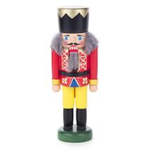 Red and Yellow King German Wood Miniature Christmas Nutcracker Decoratio... - $79.18