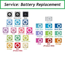 SERVICE_ Apple iPod Shuffle Battery 2nd Gen 4th 5th 6th Gen New Battery ... - $49.95
