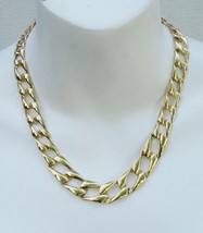 Napier Curb Link Chain Necklace 18" Gold Tone Patent Number 4,774,749 Vintage - $18.99