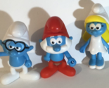The Smurfs Fast Food Toys Lot Of 3 Pap Smurf Brainy Smurfette T8 - $5.93