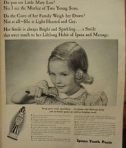 Vintage 1941 Magazine Print Ad Ipana Toothpaste - £6.03 GBP
