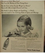 Vintage 1941 Magazine Print Ad IPANA TOOTHPASTE - £6.07 GBP