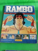 Vintage Panini Rambo Sticker Book Album 1986 100 Stickers on Pages - £40.55 GBP