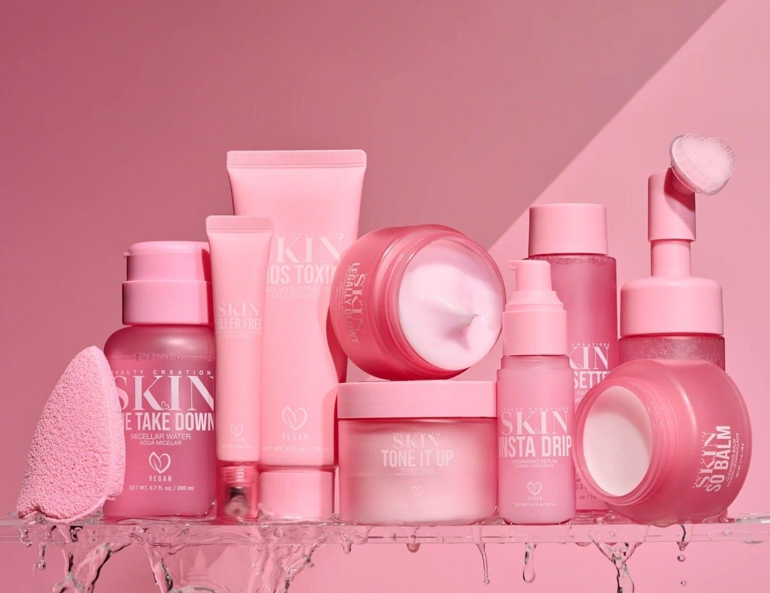 Beauty Creations Skin Foam Cleanser Cleansing Balm Micellar Water &amp; Sponge - $7.91+