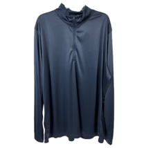 ESIS Chubb Company Clique Women Half Zip Shirt Blue Spin Dye Long Sleeve... - £19.78 GBP