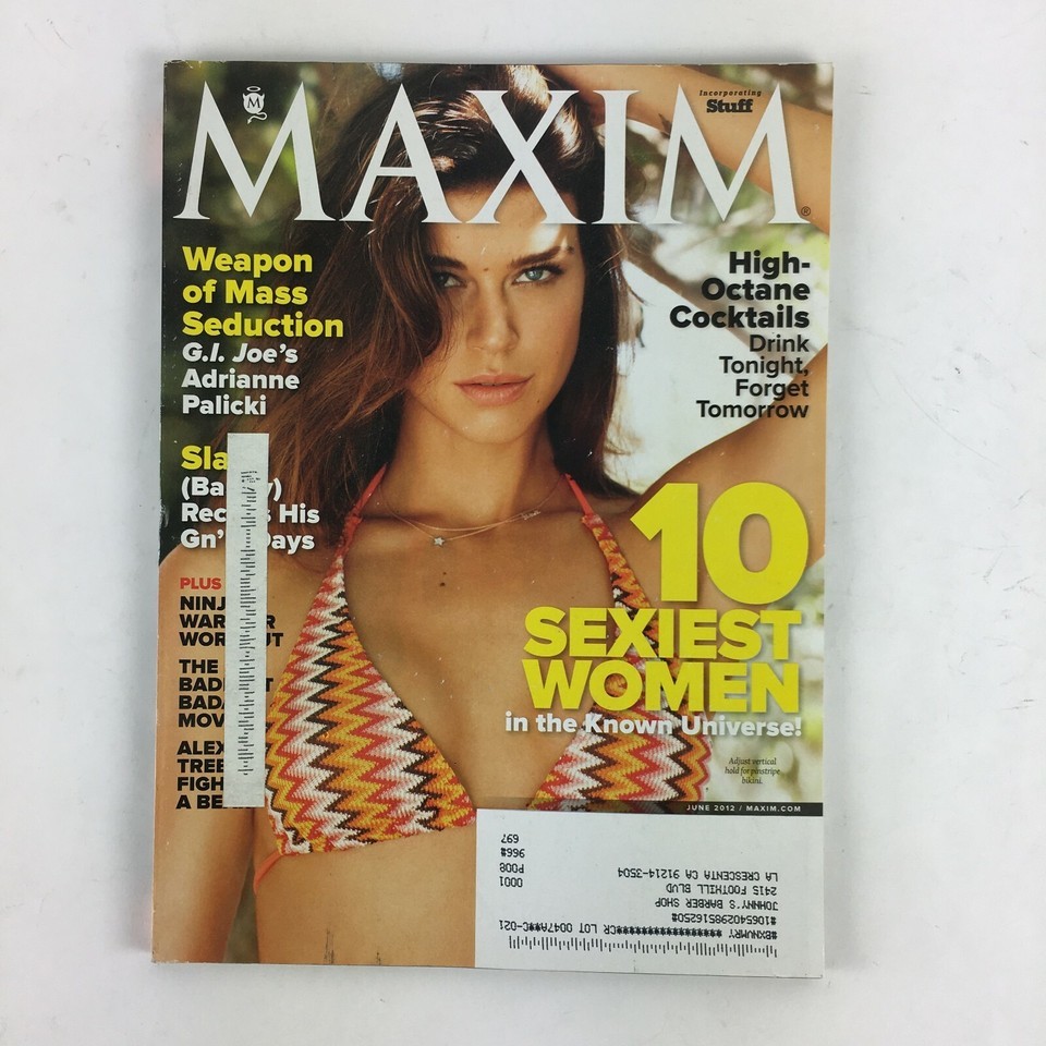 June 2012 Maxim Magazine Weapon of Mass Seduction High Octane Cocktails - $8.90