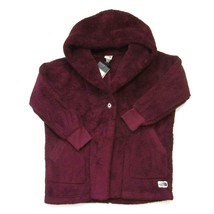 NWT The North Face Campshire Wrap Sherpa Fleece in Garnet Red Oversize J... - £118.03 GBP