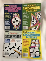 Lot of 4 Dell Pocket Sunday Crosswords Puzzles Crossword Puzzle Books 20... - £14.12 GBP