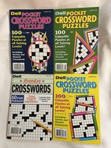 Lot of 4 Dell Pocket Sunday Crosswords Puzzles Crossword Puzzle Books 20... - £14.12 GBP