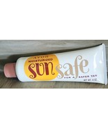 Vintage AVON Sun Safe For A Safer Tan 4 Fl. Ounce Expired Prop Display S... - $17.99