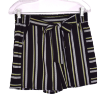 EST. 1946 Striped Shorts Size Medium Black Gold Grey - £8.85 GBP
