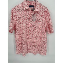 Vineyard Vines Shirt Mens Extra Large Pink Cream Tropical Short Sleeve NWT - $51.43