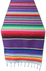 New 5 Packs Mexican Serape Table Runners For Mexican Theme Party Cinco De Mayo F - £68.48 GBP