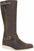 Durango 14 Inch Engineer Wedge Boots Slate Gray Leather Fashion Womens 7W - $59.99