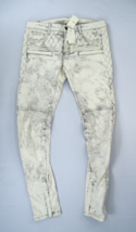 Maje Downtown Denim Skinny Jeans Quilted Pattern Zip Ankle Slim Size 38 ... - $47.10