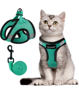 Fayogoo Green Cat Leash and Harness Set For Cats - £17.02 GBP