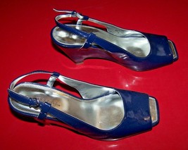 Aerosoles Shoes - Gardenia Dark Blue Patent Pumps - Size 7M - Euc! - £35.95 GBP